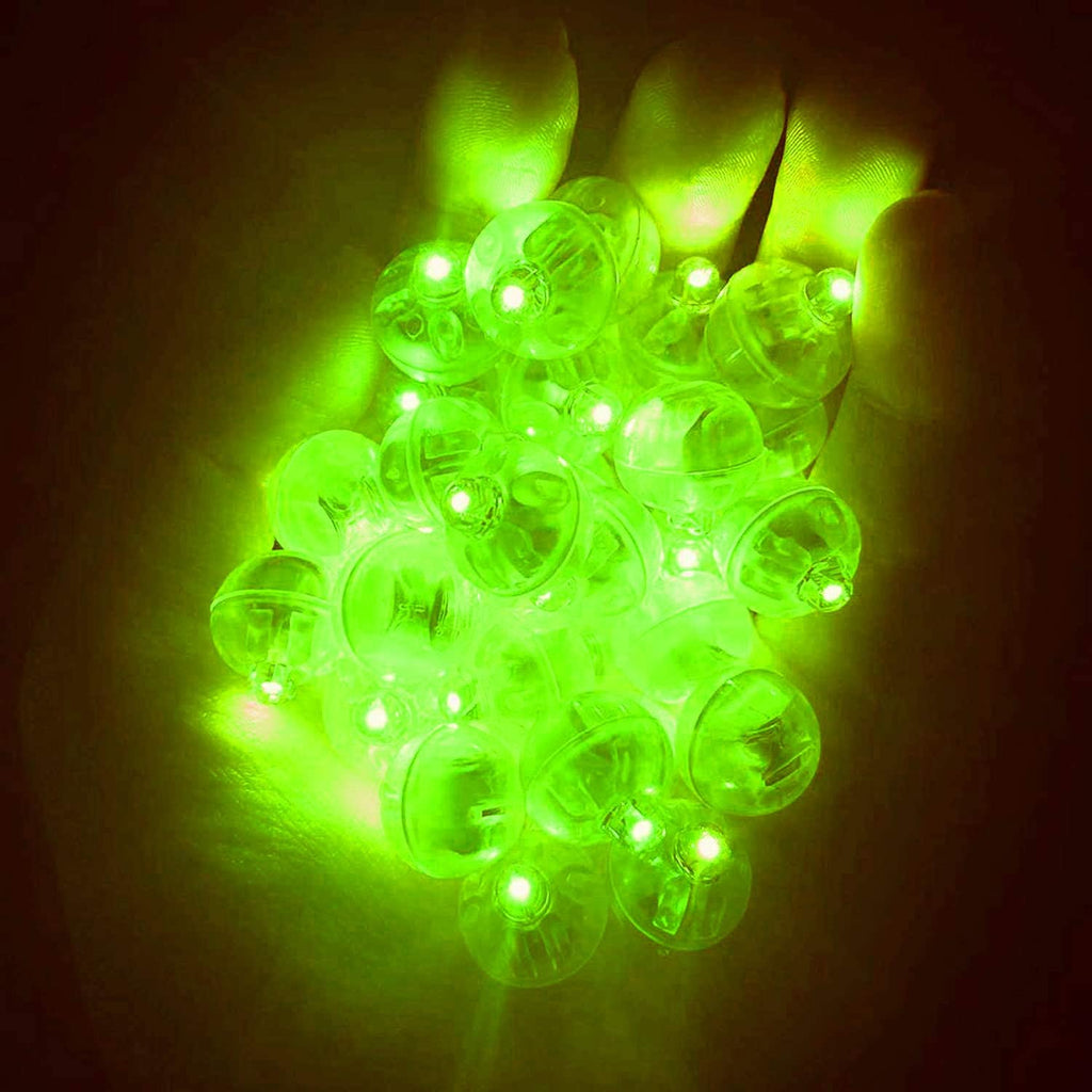 JJGoo 100pcs LED Balloon Light Mini Round Balls Lights, Waterproof Tiny Led Light Longbye, Perfect for Balloons, Paper Lantern, Crafts, Mason Jar, Party, Wedding Decor, Christmas, Halloween