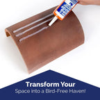 Bird-X Bird Proof Gel, Sticky and Transparent Clear Gel, Long-Lasting and Easy to Use, Covers 10 Linear feet, 10 fl. oz., Pack of 1