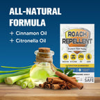 UDyoude Roach Repellent for Indoor Use, Cockroach for Kitchen, Keep Cockroaches Away from Cabinets/Storage Areas/Basement-8P