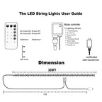 Dazzle Bright Outdoor Christmas String Lights, 1000 LED 328 FT Plug in Fairy Light with Remote Control 8 Modes & Timer, Waterproof Decoration for Home Garden Yard Xmas Wedding, Red & Green