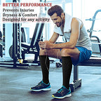 CHARMKING Compression Socks for Women & Men (8 Pairs) 15-20 mmHg Graduated Copper Support Socks are Best for Pregnant, Nurses - Boost Performance, Circulation, Knee High & Wide Calf (L/XL, Multi 39)