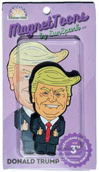 3-Inch Donald Trump Magnet [1-Pack]: Custom Made Political Satire Cartoon for Fridges, Lockers, and Whiteboards - Durable and Hilariously Unique Design