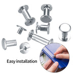 160 Pcs Chicago Screws and Extention Posts, Chicago Scrapbook Extension Posts and Screws, M4 M5 Photo Albums Book Phillips Binding Screws and Posts for Leather Saddles Purses Belt Scrapbook