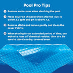 In The Swim 16' x 32' Ultra Silver Rectangle Solar Pool Cover 16 Mil for Solar Heating Above Ground Pools and Inground Pools