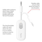 Twelve South AirFly SE | Bluetooth Wireless Transmitter/Adapter for AirPods/Wireless or Noise-Cancelling Headphones; use on Airplanes and Gym Equipment, 20+ hr Battery Life