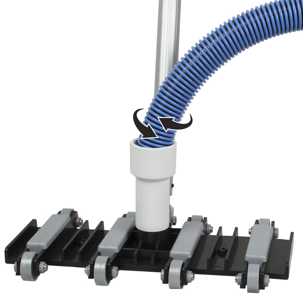 Poolmaster Manual Pool Vacuum Hose, 40 Ft x 1-1/2” for Inground & Above Ground Pools, Not for Automatic Cleaners, Kink-Free, Heavy Duty Pool Cleaner Hose with Swivel Cuff – Made in USA