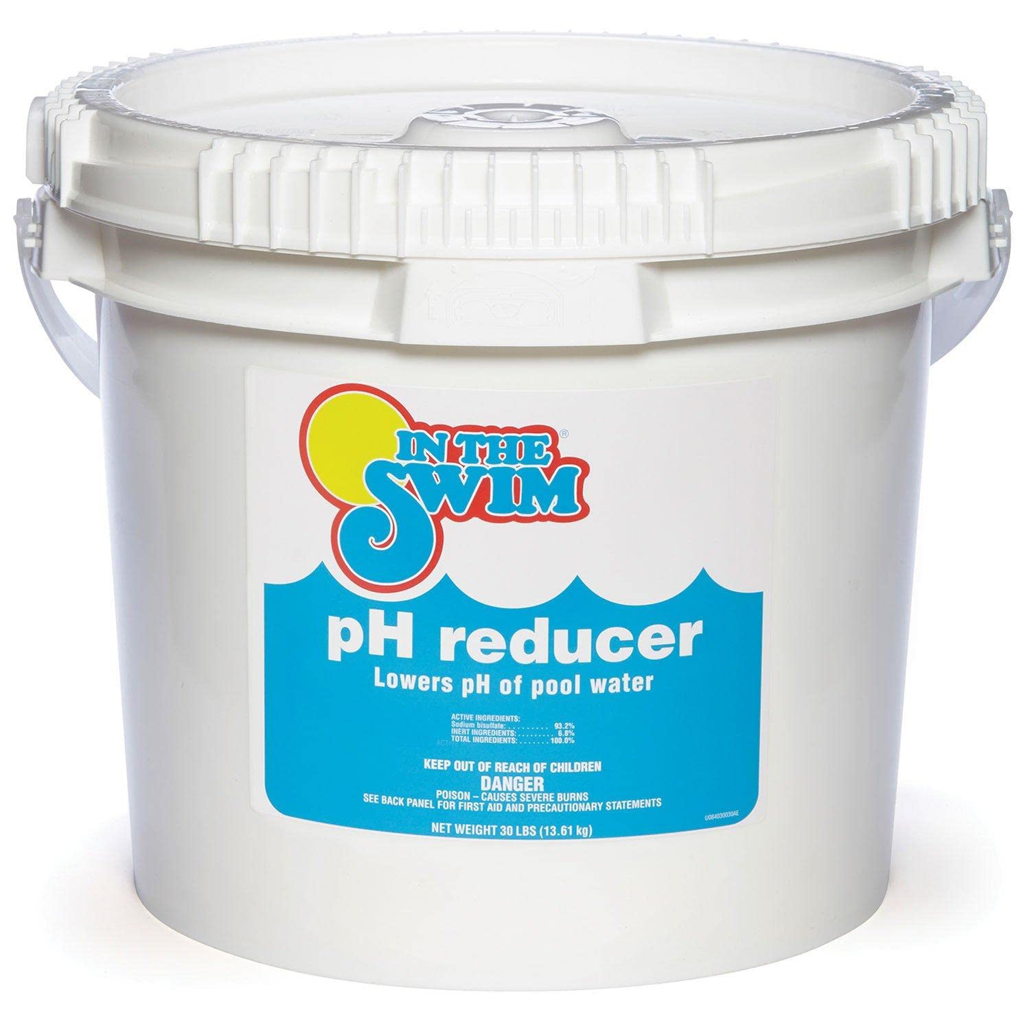 In The Swim pH Reducer for Swimming Pools, Spas, and Hot Tubs - Lowers Alkalinity - Prevents Cloudy Water - Balances Water - 90% Sodium Bisulfate - 30 Pounds