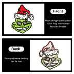 ELEFOCUS Christmas Embroidered Patches, Decorative Anime Repair Appliques for Sewing/Ironing Jackets Jeans Hats Backpacks Socks-9 Pcs