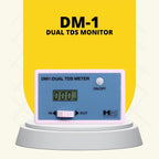 HM Digital DM-1 In-Line Dual TDS Monitor, 0-9990 ppm Range, +/- 2% Readout Accuracy,Blue & White