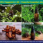 ELEGENZO Mouse Repellent Pouches, 35% Peppermint Oil Pest and Rodent Repellent, Mice Repellent with Peppermint Oil to Repel Mice and Rats, Squirrels, Roaches, Ants, Spiders, Moths, 10 Odorant Pouches