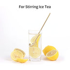 4 PCS 6.7 Inches Coffee Spoons, Stirring Spoons, Tea Spoons Long Handle, Teaspoons, Gold Spoons, Ice Tea Spoons, Long Spoons for Stirring, Espresso Spoons Stainless Steel