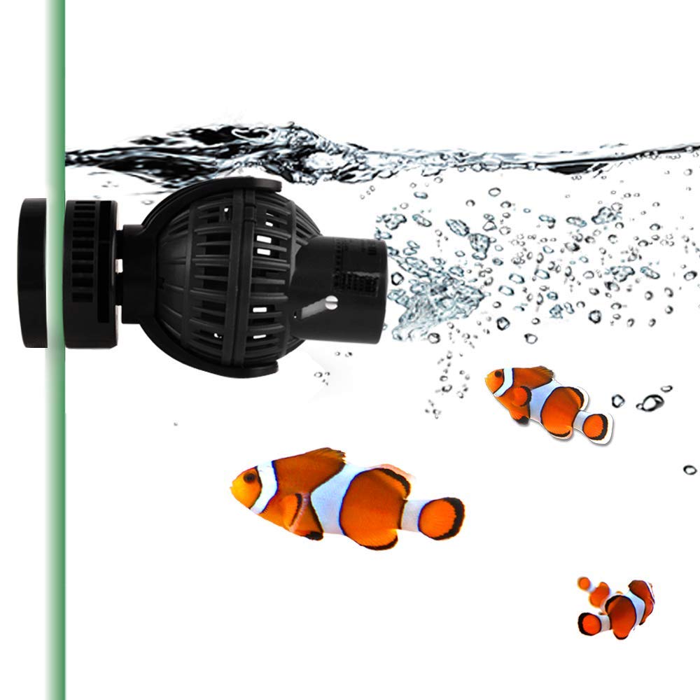 FREESEA Aquarium Circulation Pump Wave Maker Power Head with magnetic mount Suction (1050 GPH, Black)
