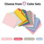 8 Tabs Long-Lasting Plastic Write & Erase Large Tabs Dividers for 3 Ring Binder, Aesthetic Cute Pastels Binder Dividers for Student, Teacher, Office, Home Organizers, 1 Set, Pastels Color