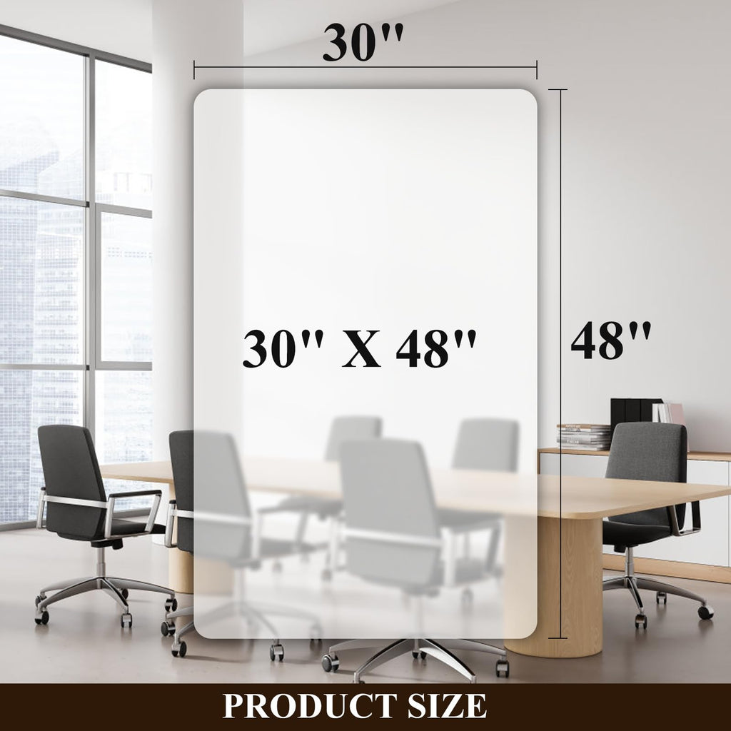 SHAREWIN Office Chair Mat for Hard Wood Floors - 30"x48" Heavy Duty Anti-Slip Hardwood Floor Protector Rug - Easy Clean