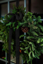 Black Velvet Ribbon 1.5'' 25 Yards for Christmas Tree, Gift Wrapping, Flower Bouquet, Wreath Decorations, Bow Making