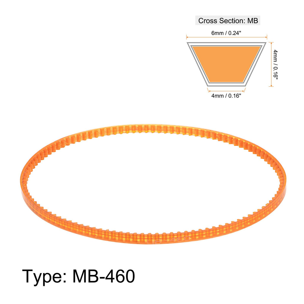 HARFINGTON 2pcs MB Series Standard Sewing Machine Belts MB460 Motor Triangle V-Belt with Single Tooth for Old Fashioned Household Electric Sewing Machine