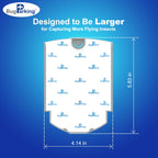 Bug Parking Flying Insect Trap, Plug-in UV Light for Gnats, Fruit Flies and Houseflies, Silent Sticky Catcher for Indoor Use, 1 Device & 5 Refills