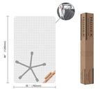 Office Chair Mat for Low Pile Carpet, 30" x 48" Transparent Office Desk Chair Mat for Carpeted Floors, Studded Carpet Floors Protector Mat for Home & Offices