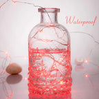 Ariceleo Led Fairy Lights Battery Operated, 4 Packs Mini Battery Powered Copper Wire Starry Fairy Lights for Bedroom, Christmas, Parties, Wedding, Centerpiece, Decoration (5m/16ft Red)