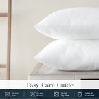 Phantoscope Pillow Inserts, Hypoallergenic 100% Virgin Fiber Square Form Microfiber Throw Pillow Inserts, Couch Bed Pillows 45x45 cm, 18x18 Inch (Pack of 4)