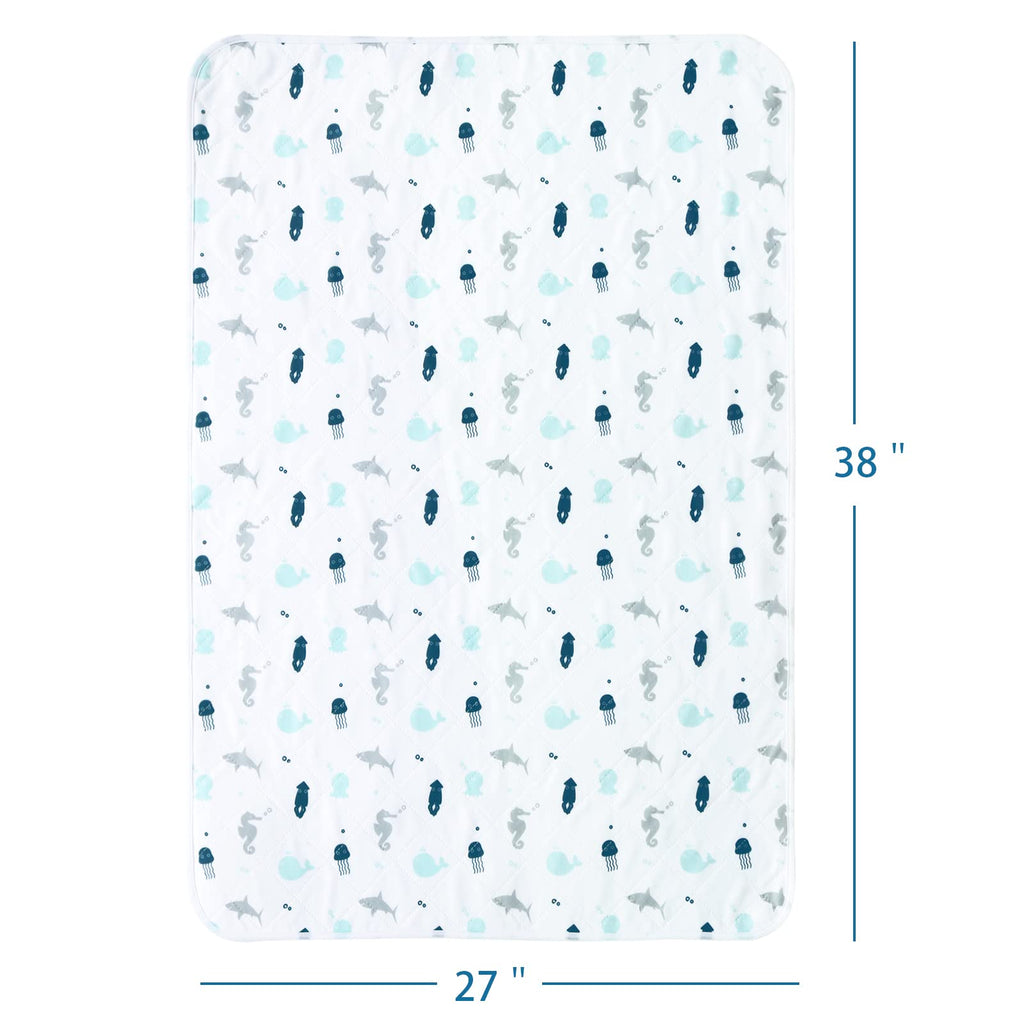 Incontinence Bed Pads 2 Pack, Bed Pads Washable Waterproof, Pee Pads for Kids, Adults, Elderly, and Pets, Bed Wetting Pads for Twin and Toddler Beds, Reusable Puppy Pads, Non Slip and Easy to Change