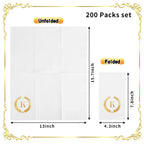 200 Pack Monogrammed Disposable Napkins Gold Foil Letter K Guest Napkins Initial Disposable Hand Paper Towels for Wedding Engagement Baby Shower Party Home Kitchen Bathroom Dinner Decorative Towels