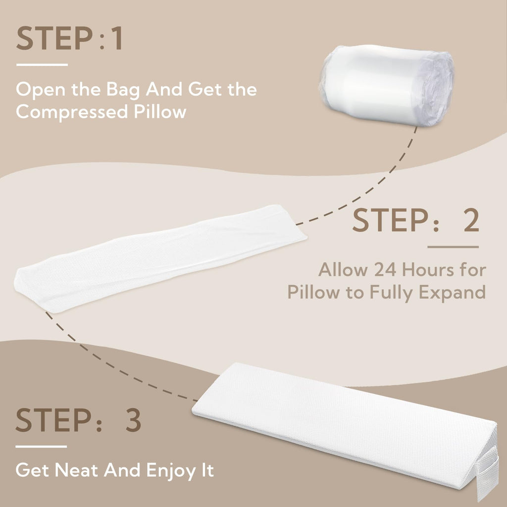 AAAini King Size Bed Gap Filler – Closes 0-6" Mattress Gap, Stops Pillows Falling – Headboard Wedge (76"x10"x6")