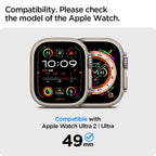Spigen EZ Fit Tempered Glass Screen Protector for Apple Watch Ultra 2, Apple Watch Ultra (49mm) - 2 Pack