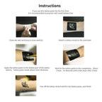11 Sheets total 84 Tattoo Patterns, 6 Pcs 3 Color (Brown Black Maroon) Temporary Tattoo Kit, Tattoo Stencils Kit
