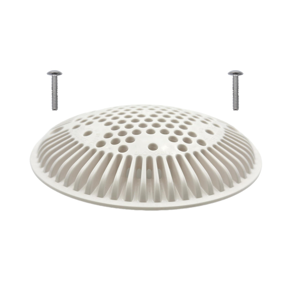 WG1048E White Pool Main Drain Cover Replacement Compatible with WG1048E for Suction and Dual Outlet Cover Replacement for Pools