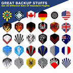 CAVALIERSDARTS Tezoro Standard Dart Flights sets 30 sets 90 pcs Durable Replacement Dart Accessories Parts Supplies, Rich Variety of Designs Tail Wing