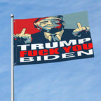HUIHUANGm Trump-2024 Flag Trump-Fuck-You-Biden Flag 3x5 Ft Flag Outdoor Flag Home Flag Garden Decor Flag With Brass Grommets