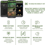 Moultrie Edge Cellular Trail Camera - Auto Connect - Nationwide Coverage - HD Video-Audio - Built in Memory - Cloud Storage - 80 ft Low Glow IR LED Flash