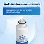 GOLDEN ICEPURE DA29-00020B Refrigerator Water Filter, Replacement for Samsung Water Filter HAF-CIN/EXP RF28HFEDBSR, RF263BEAESR, RF4287HARS,RF4267HARS,DA97-08006A 3PACK