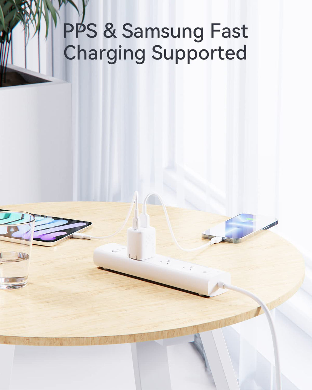 VOLTME USB C Charger, 30W GaN III USB Wall Charger, 2 Port Compact Charger Block with Foldable Plug for iPhone 14 13 12 11 Pro Max Mini, Galaxy, Note, iPad Pro, Pixel