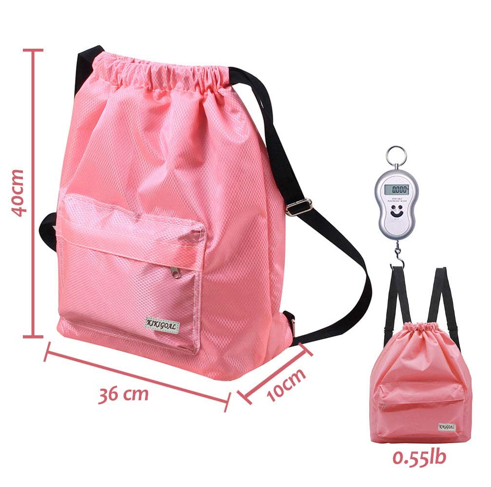 Dry Wet Separated Swimming Bag Portable Drawstring Backpack Waterproof Gym Sports Pool Beach Gear Bag