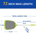Sepetrel Pool Skimmer Net- Total Length 72 inches Rake with Pole,Accessories for Cleaning Inground/Above Ground Swimming Pool, Pond,Spa and Hot Tub Leaf Debris