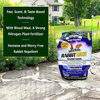 Nature's MACE Rabbit Repellent 3lb Granular/Treats 1,350 Sq. Ft. / Rabbit Repellent and Deterrent/Keep Rabbits Out of Your Lawn and Garden/Safe to use Around Children & Plants