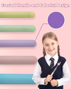 Retractable Teacher Pointer for Classroom Kids Reading, Dumero Extendable Finger Pointer Stick for School, Collapsible Finger Pointing Stick, Long Telescoping Hand Pointer-3 Pack: Blue, Green, Yellow