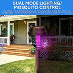 Qualirey 4 Pcs Solar Mosquito Zapper Outdoor Waterproof Solar Zapper Bug Outdoor Solar Powered Mosquito Killer Lamp Lighting Mosquito Repellent Lamp for Garden Yard Insect