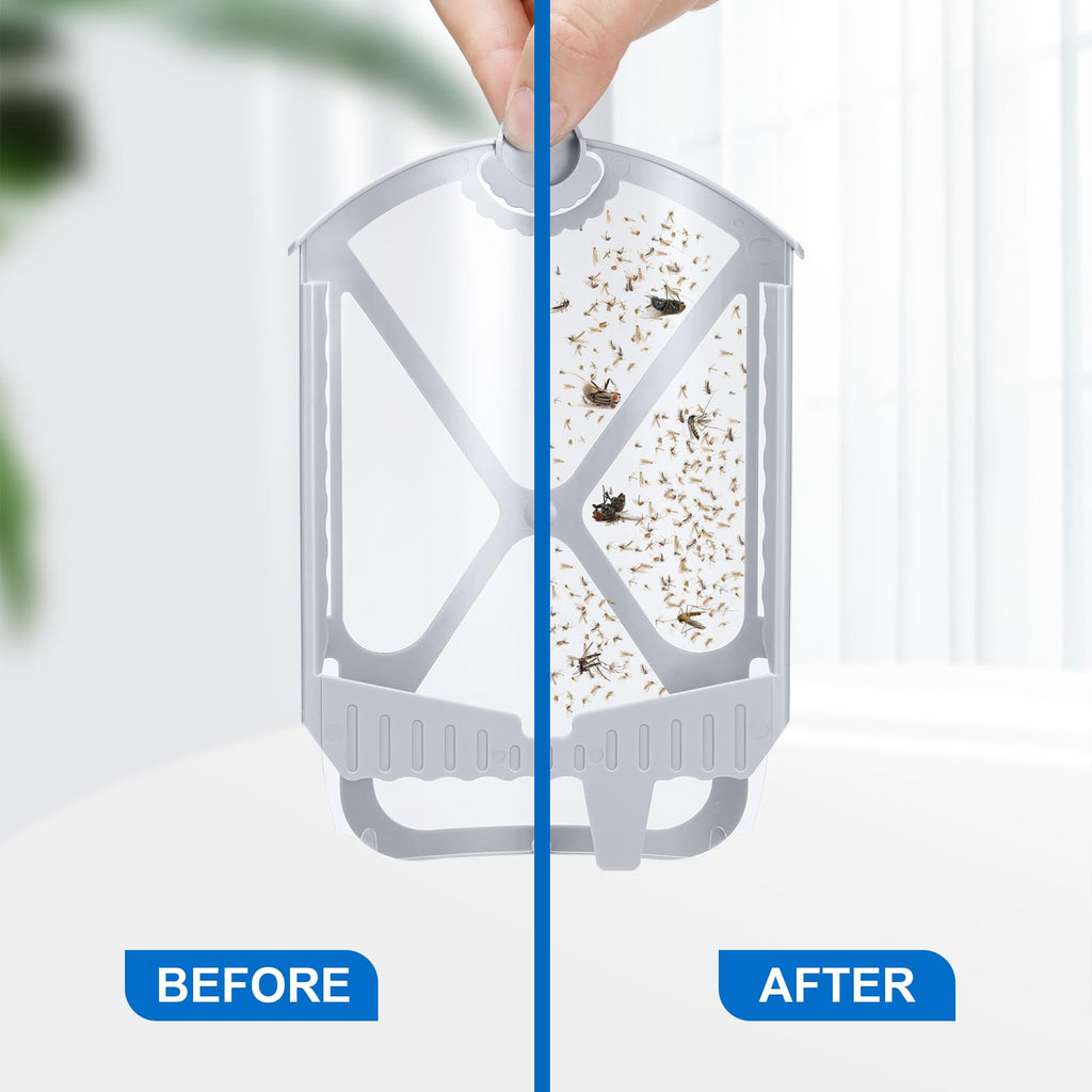 Husaco Flying Insect Trap, Compatible with M364 Refill, 2 Plug-in Base + 2 Cartridge