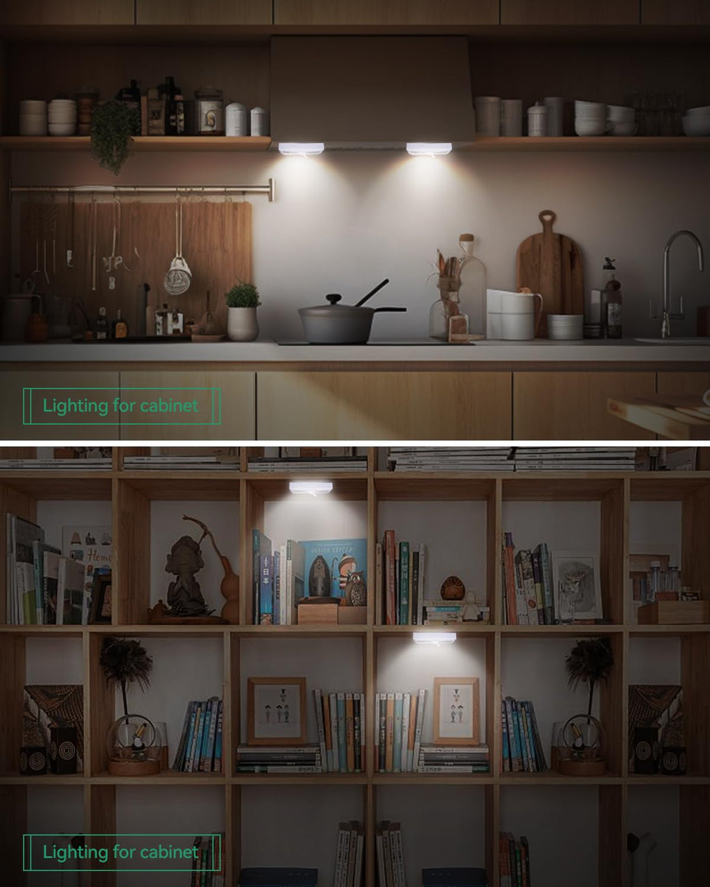 VIBELITE LED Night Light Switch, 12 Total Batteries Included, 200 Lumen Wireless COB LED Switch Light, Under Cabinet, Shelf, Closet, Garage, Kitchen, Stairwell and Emergency, Battery Operated, 4 Pack