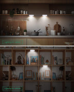 VIBELITE LED Night Light Switch, 12 Total Batteries Included, 200 Lumen Wireless COB LED Switch Light, Under Cabinet, Shelf, Closet, Garage, Kitchen, Stairwell and Emergency, Battery Operated, 4 Pack