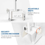 HEPO Grab Bars for Bathtubs and Showers, Adjustable Bathtub Safety Rail for Seniors, Tub Grab Bar for Bathroom, Assistance Bathtub Handle Clamp for Elderly Bath Support, White