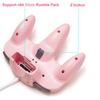 2 Pack Classic N64 Controller, kiwitatá Retro N64 Remote Gaming Joystick Wired Gamepad Controller for N64 System Video Games Console Pink
