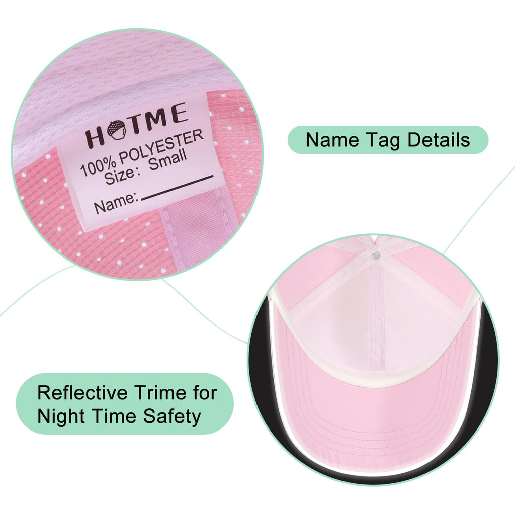 Girls Criss Cross Ponytail Hat Mesh Baseball Cap Kids Quick Dry Ponycap Hats Outdoor Summer Sports Hat Age 7-12
