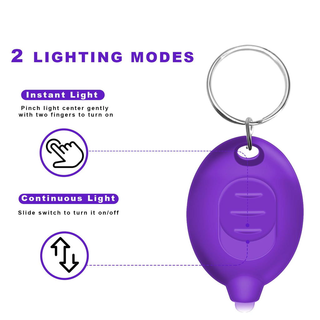 Daemson Invisible Ink Pen, Spy Pen with 6 PCS Mini UV LED Keychain Flashlight, Disappearing Ink Magic Pen with Black Light Markers for Secret Notes, Fit for Christmas Halloween Holiday Gifts (6 PCS)