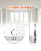 Jemay 9 Pack Smoke Detector, Fire Alarm Battery Powered, Smoke Alarm with Advanced Photoelectric Technology, Smoke Detectors with LED Indicator & Silence Button, Fire Safety for Home and Bedroom