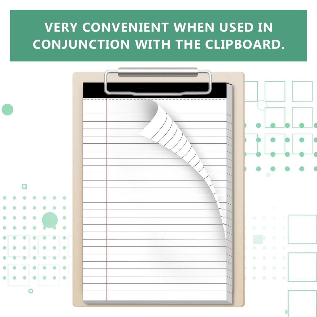 Legal Pads 5 x 8 Inch Notepad, 8 Pack Note Pads College Ruled Perforated Memo Pad for Work Study Daily Note Taking List, Lined Writing Pads Memo Refills Notepads for Office Home School, 30 Sheet/Pad