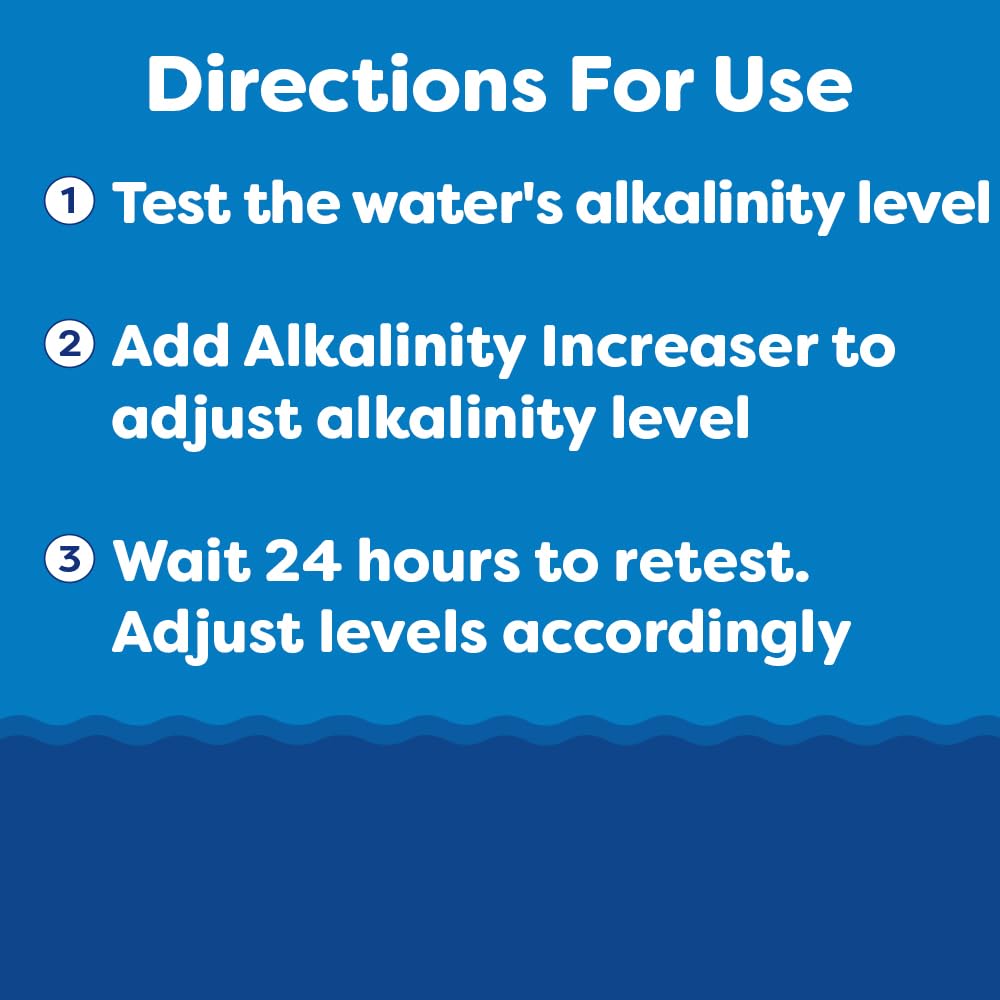 In The Swim Alkalinity Increaser for Swimming Pools - Raises Alkalinity and Balances pH Levels in Your Swimming Pool Water - 100% Sodium Bicarbonate - 25 Pounds